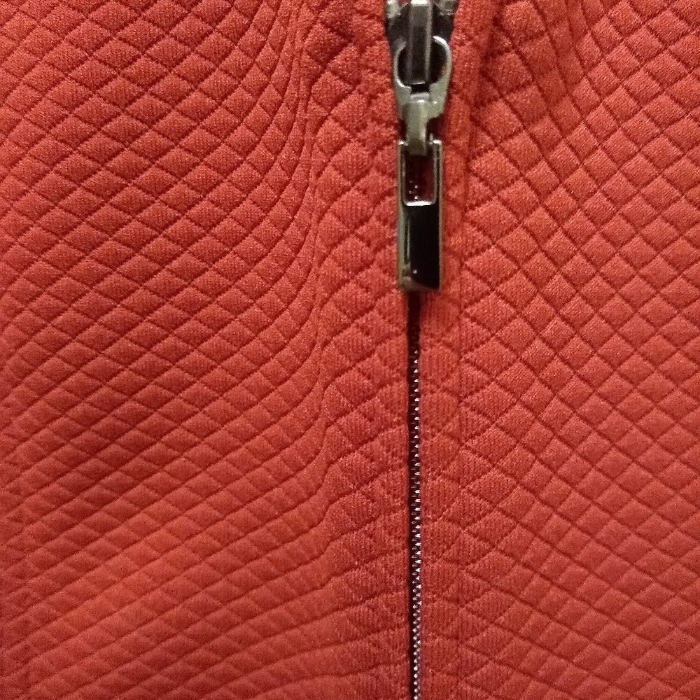 Talbots zip-front dark red jacket - Picture 5 of 5